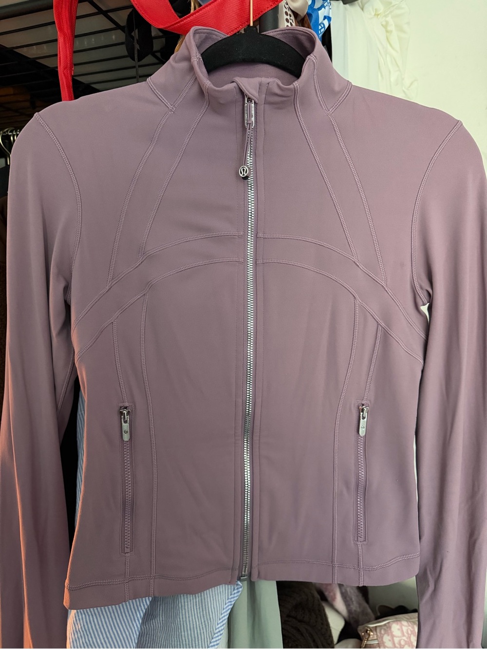Women's Mauve Zip-Front Active Jacket